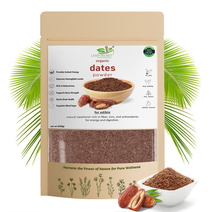 Dates Powder | Natural Energy Booster & Sweetener | Rich in Iron & Fiber | 100% Pure for Kids & Fitness