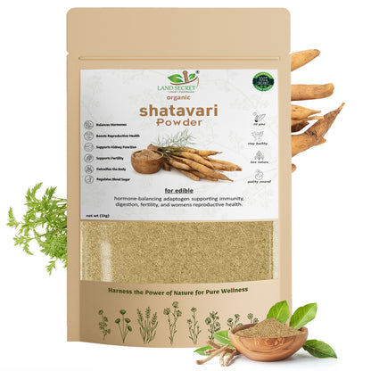 Shatavari Powder – Pure Ayurvedic Supplement for Women’s Hormonal Balance, Immunity & Fertility Support