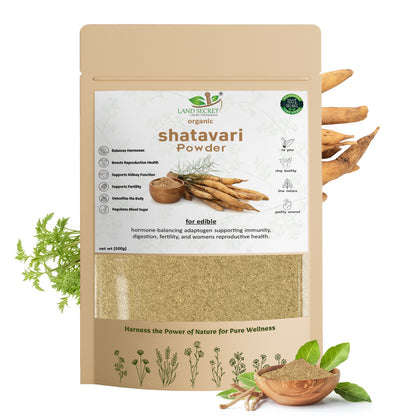Shatavari Powder – Pure Ayurvedic Supplement for Women’s Hormonal Balance, Immunity & Fertility Support