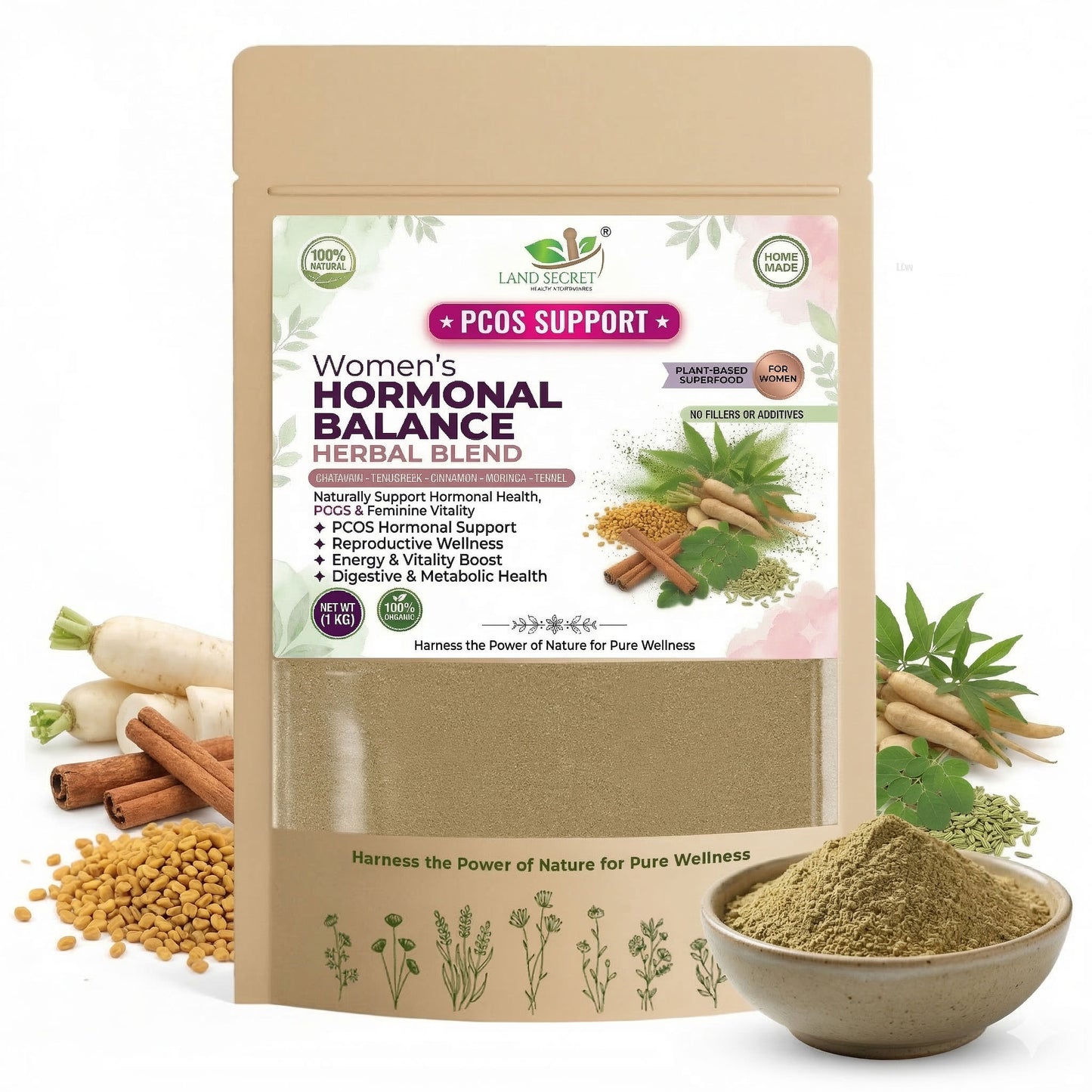Women's Hormonal Balance Herbal Blend – PCOS Support Powder