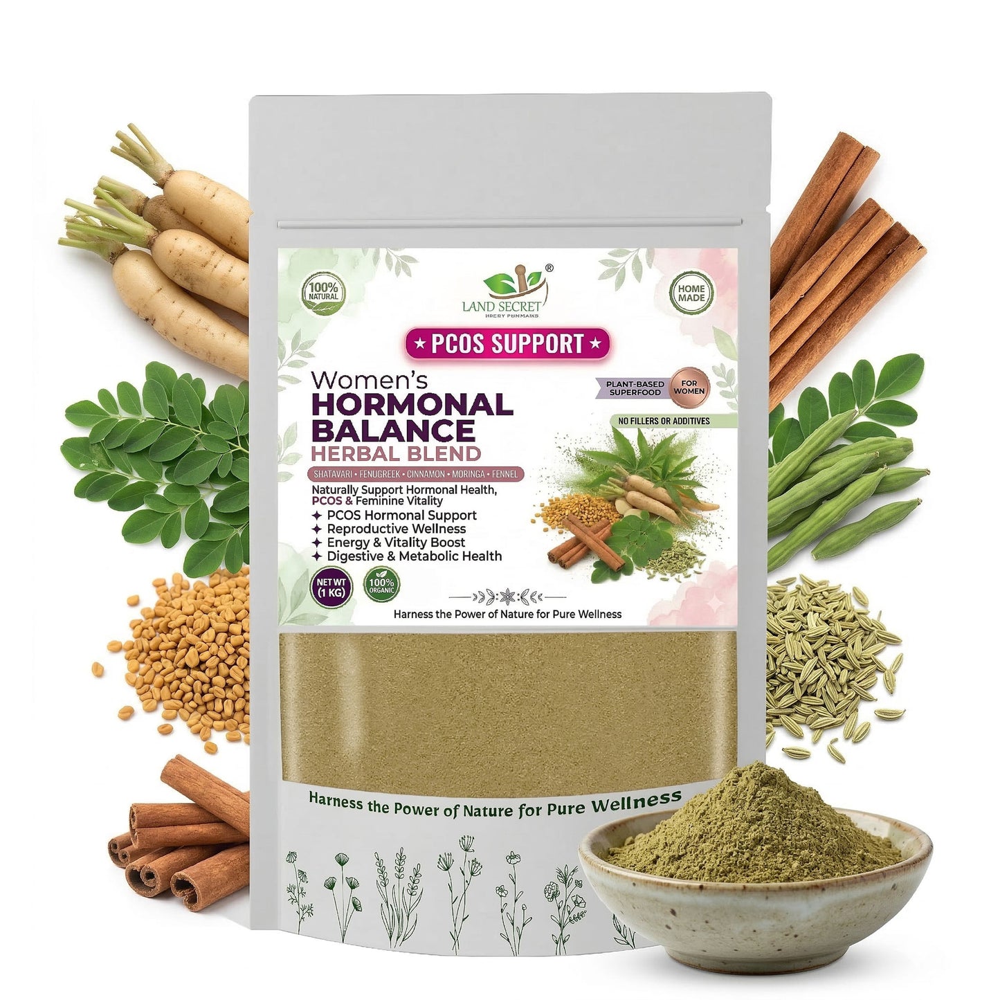 Women's Hormonal Balance Herbal Blend – PCOS Support Powder