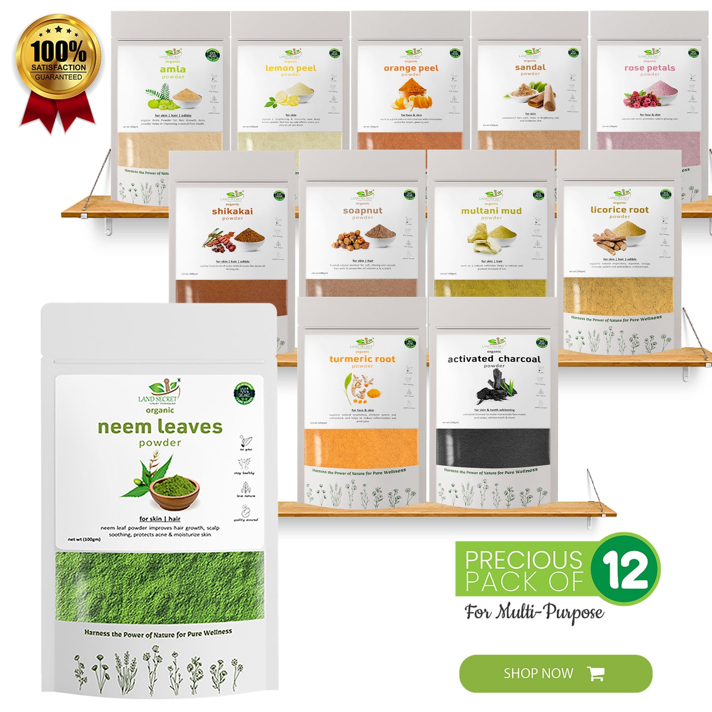 Land-Secret-precious-pack-12-natural-herbs-holistic-wellness