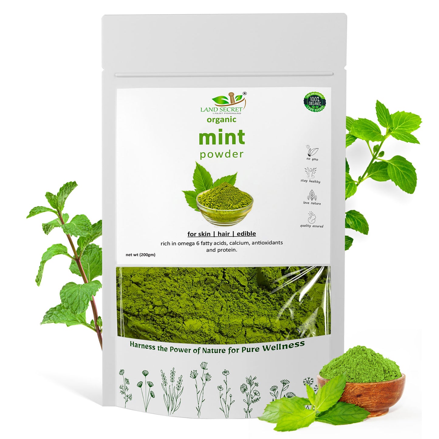 Land-Secret-mint-powder-200g