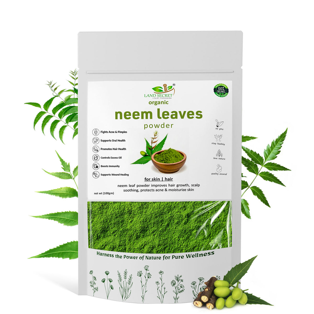 Land-Secret-neem-leaf-powder