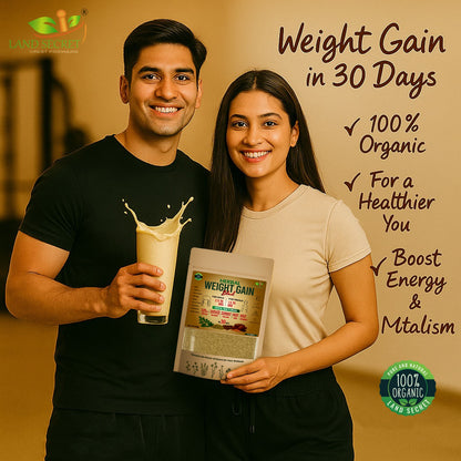 Herbal Weight Gain Powder 100g – Ayurvedic Supplement for Healthy Mass, Muscle Gain & Energy Boost | With Ashwagandha, Shatavari, Dates, Moringa & Fenugreek
