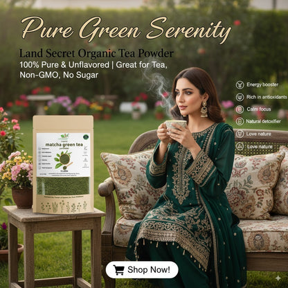 Organic Matcha Green Tea Powder 100% Pure & Unflavored | Great for Tea, Non-GMO, No Sugar