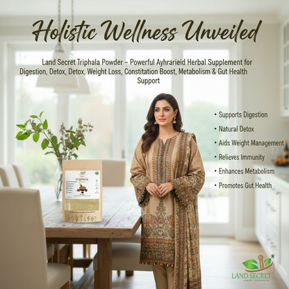 Triphala Powder – 100% Natural Ayurvedic Herbal Blend | Traditional Wellness Tonic for Daily Cleansing, Balance & Vitality