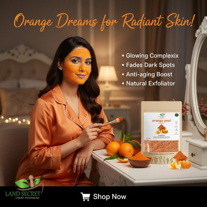 Orange Peel Herbs Powder for Glowing Face & Removing Pimples & Wrinkles Orange Peel