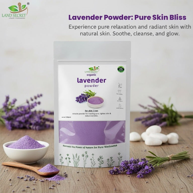 Lavender Powder – 100% Natural Facial Mask for Relaxation, Soothing Skin & Aromatic Skincare Therapy