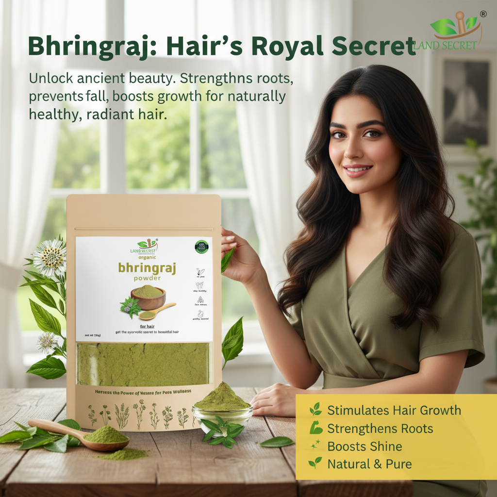 Bhringraj Powder for Hair Care Natural Solution for Strong and Healthy Hair