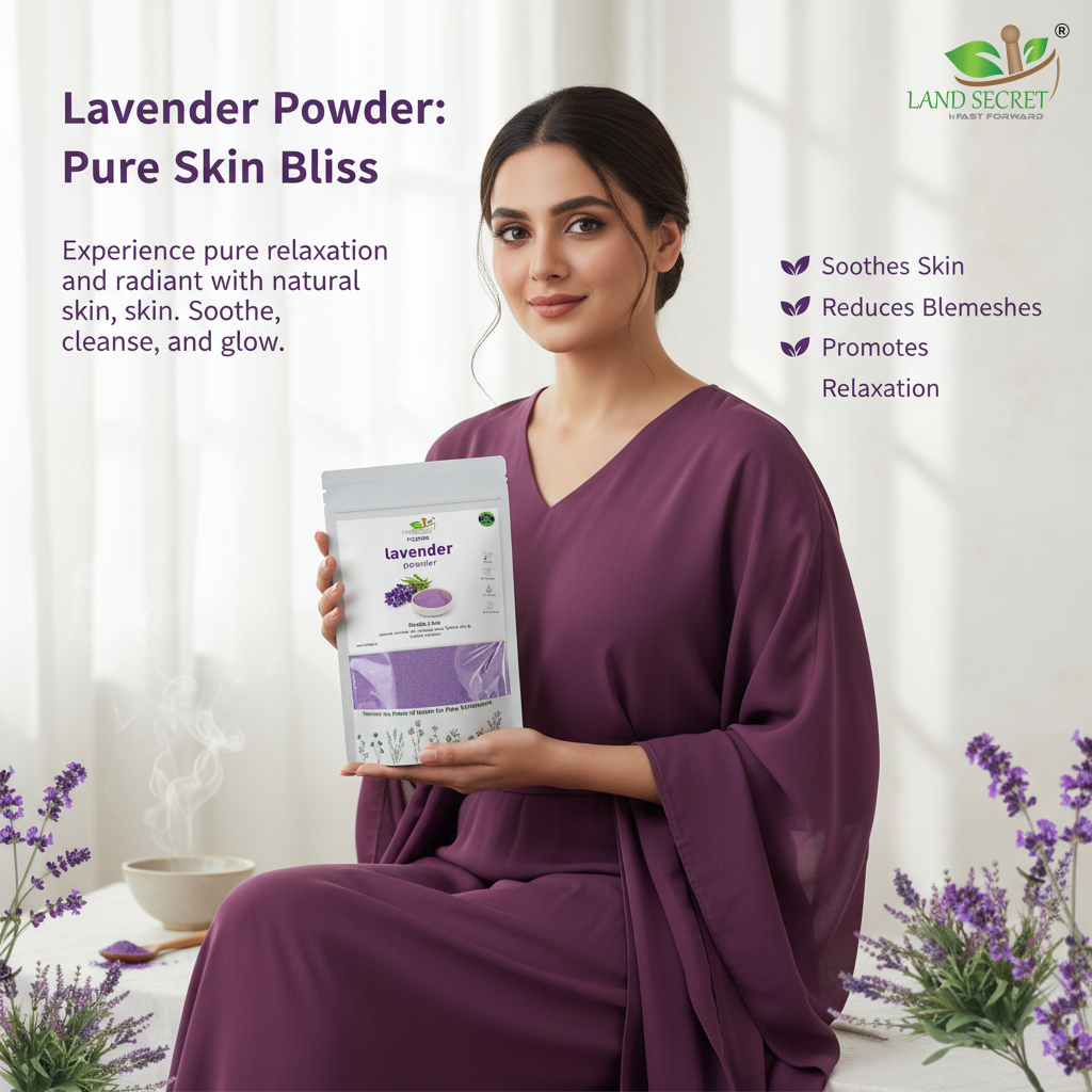 Lavender Powder – 100% Natural Facial Mask for Relaxation, Soothing Skin & Aromatic Skincare Therapy