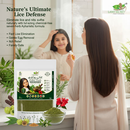Land Secret Advanced Anti Lice Herbal Powder – Fast Action, Chemical-Free Formula