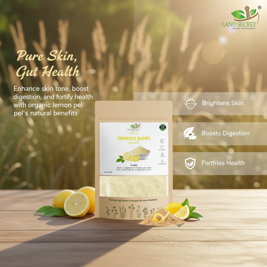 Lemon Peel Powder for DIY Beauty Products - Detoxifies and Brightens Skin