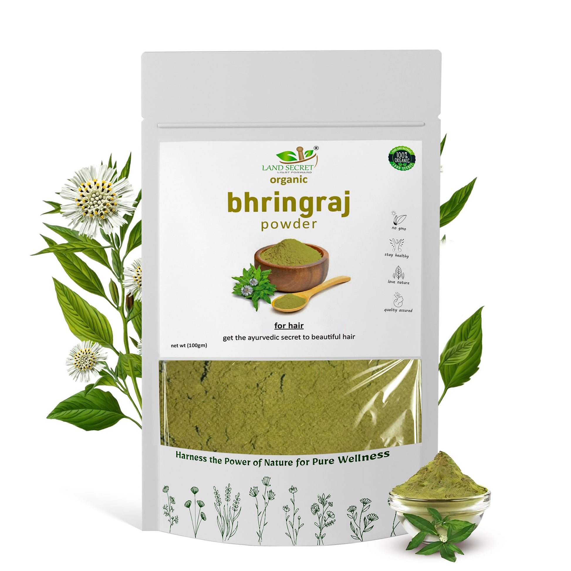 Land-Secret-bhringraj-powder-for-hair