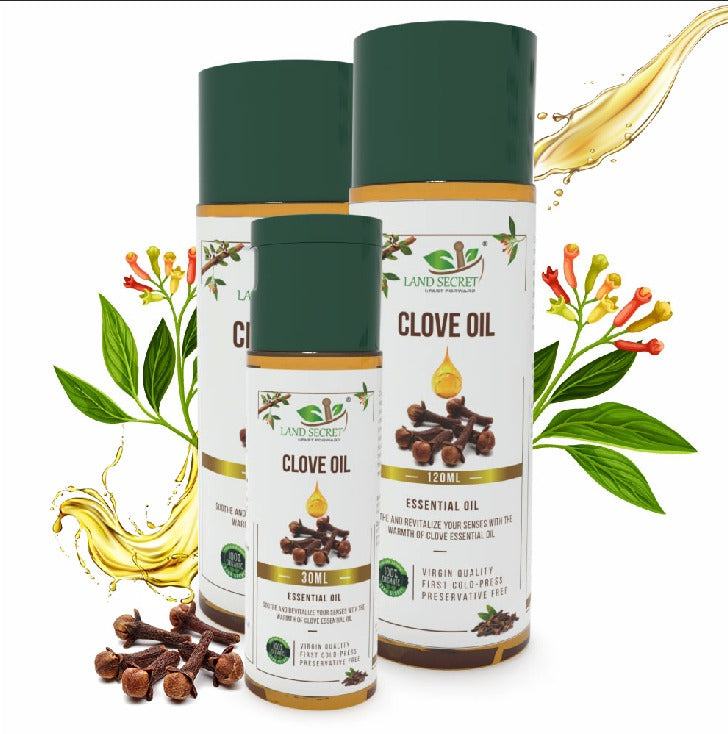 Clove Oil – 100% Pure & Natural Essential Oil for Aromatherapy, Skin Care & Oral Health