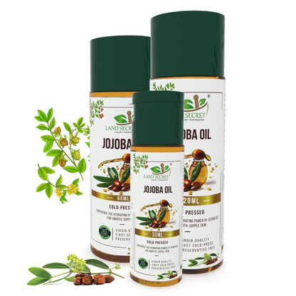 Jojoba Oil - Cold Pressed, 100% Pure & Unrefined - Perfect Carrier Oil for Skin and Hair