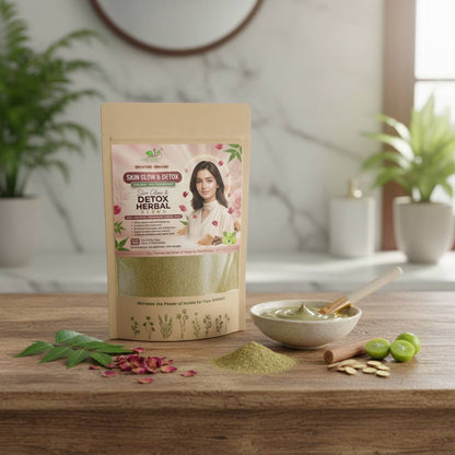 Land Secret Skin Glow & Detox Herbal Blend – 100% Natural Face Mask Powder