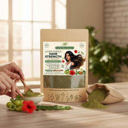 Land Secret Hair Growth & Strength Herbal Blend – 100% Natural Hair Mask Powder