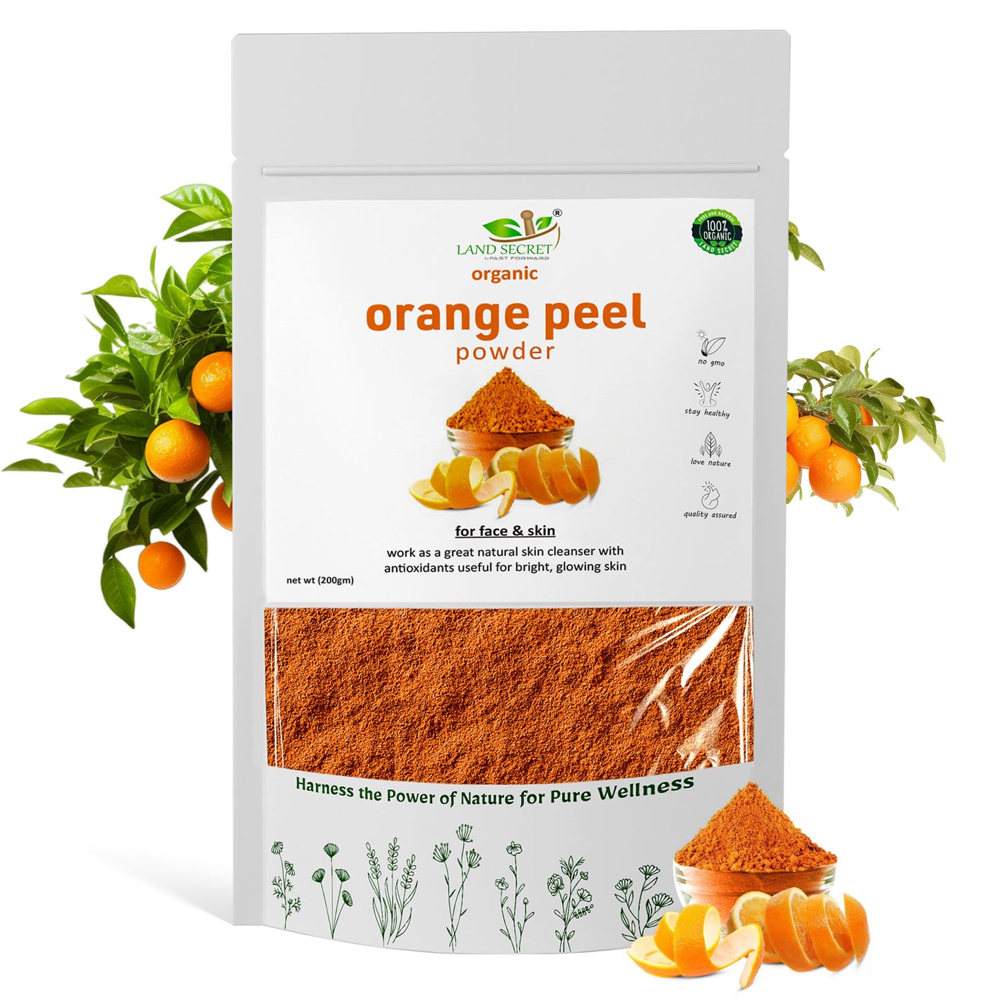 Land-Secret-orange-peel-herbs-powder