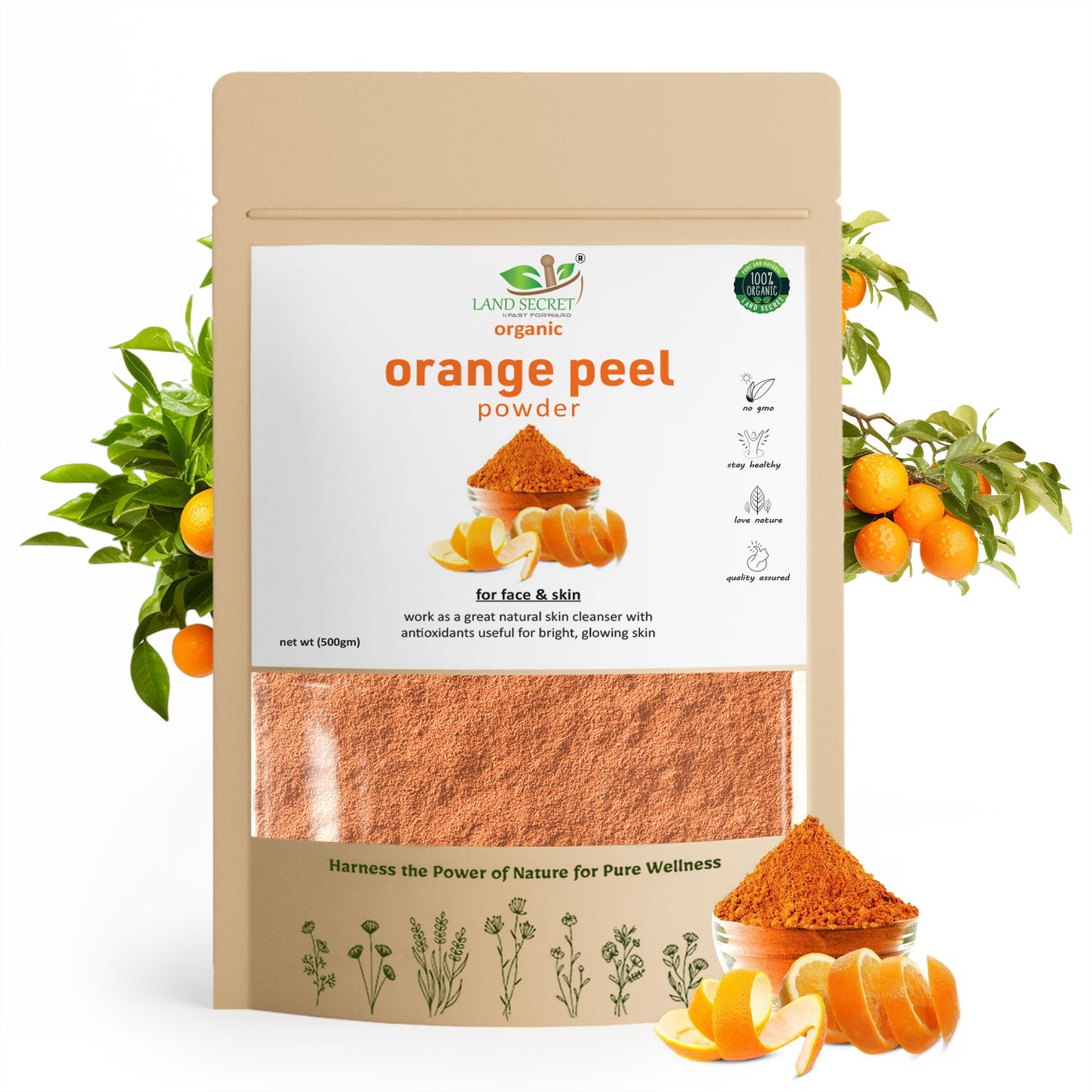 Land-Secret-orange-peel-herbs-powder