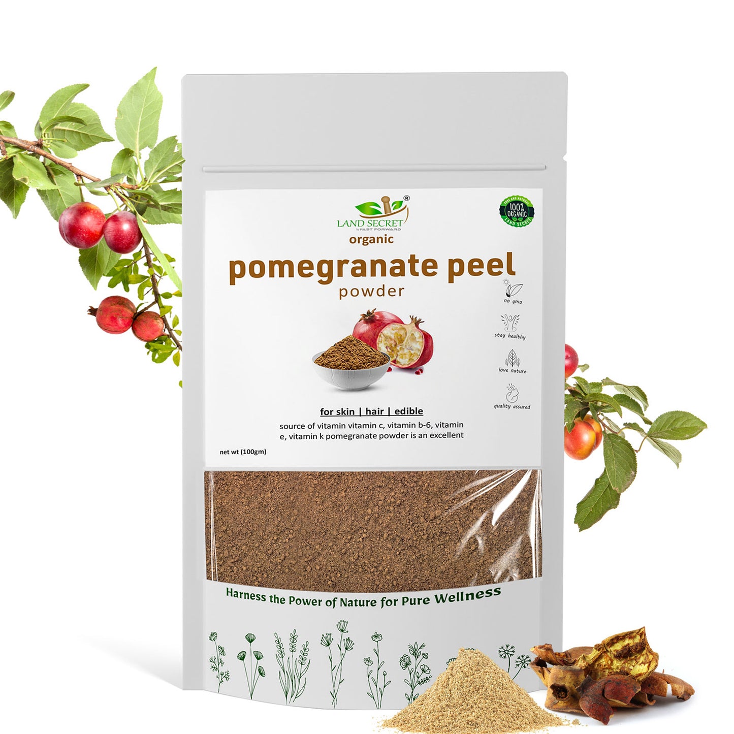 Land-Secret-pomegranate-peel-powder