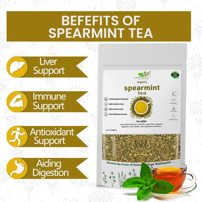 Herbal Spearmint Tea – Refreshing, 100% Natural, and Healthy Tea for Digestive Health & Relaxation