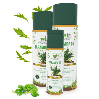 Taramira Oil Organic Cold-Pressed (Arugula Seed Carrier Oil) - 100% Pure & Edible (Unrefined)